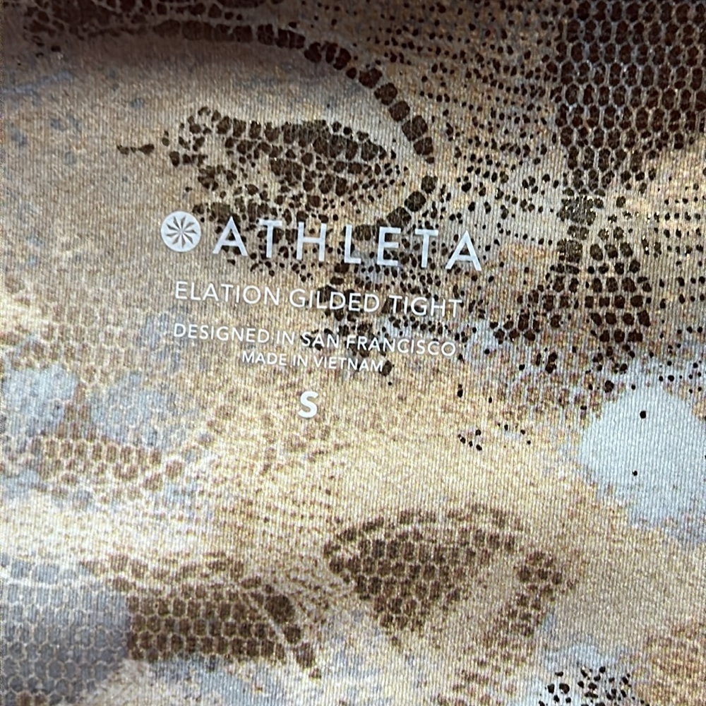 ATHLETA Elation Gilded Tights Guildegold Size Small - Picture 9 of 12